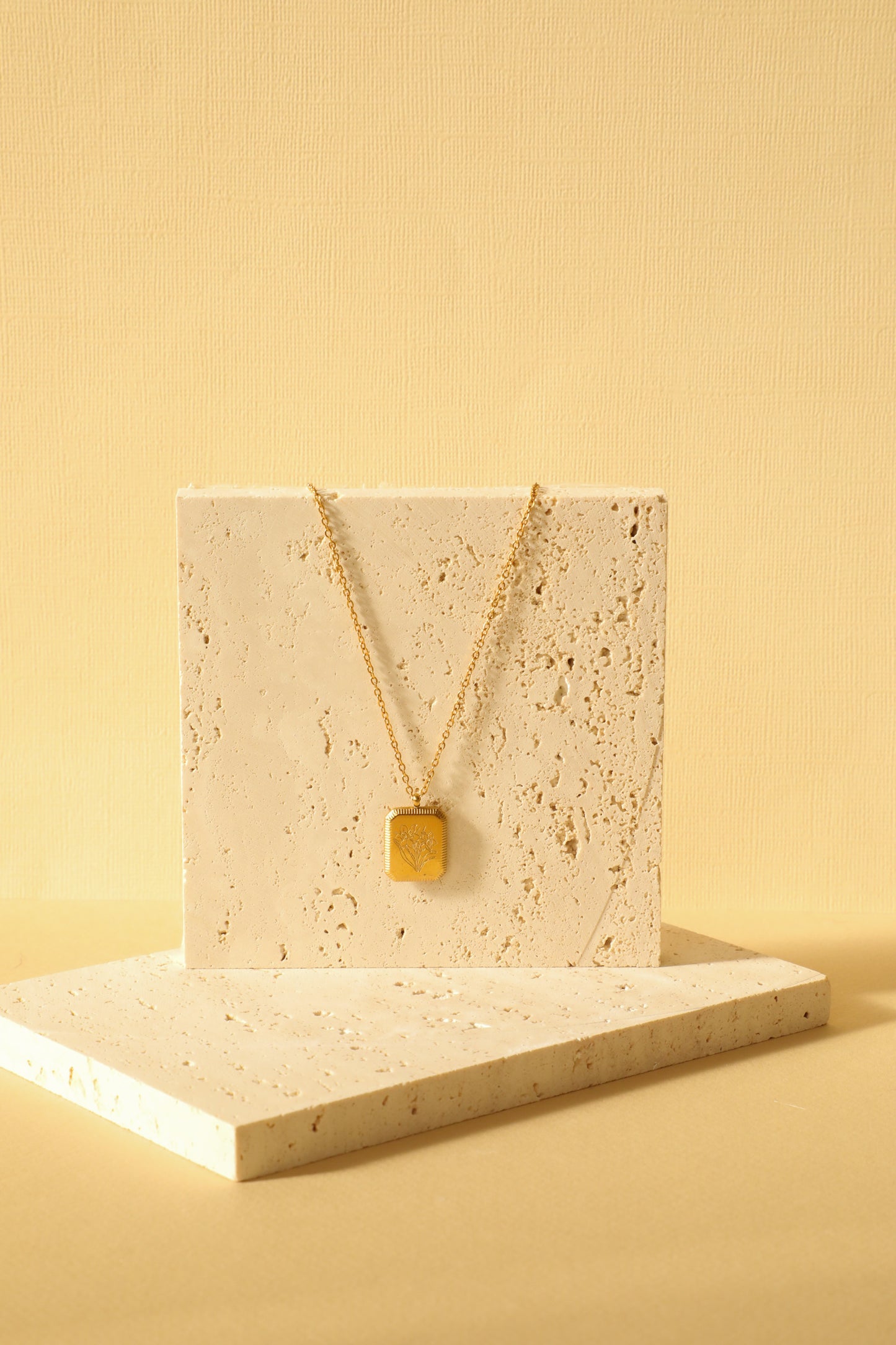 Wonderfully Made Birth Flower Vintage Necklace