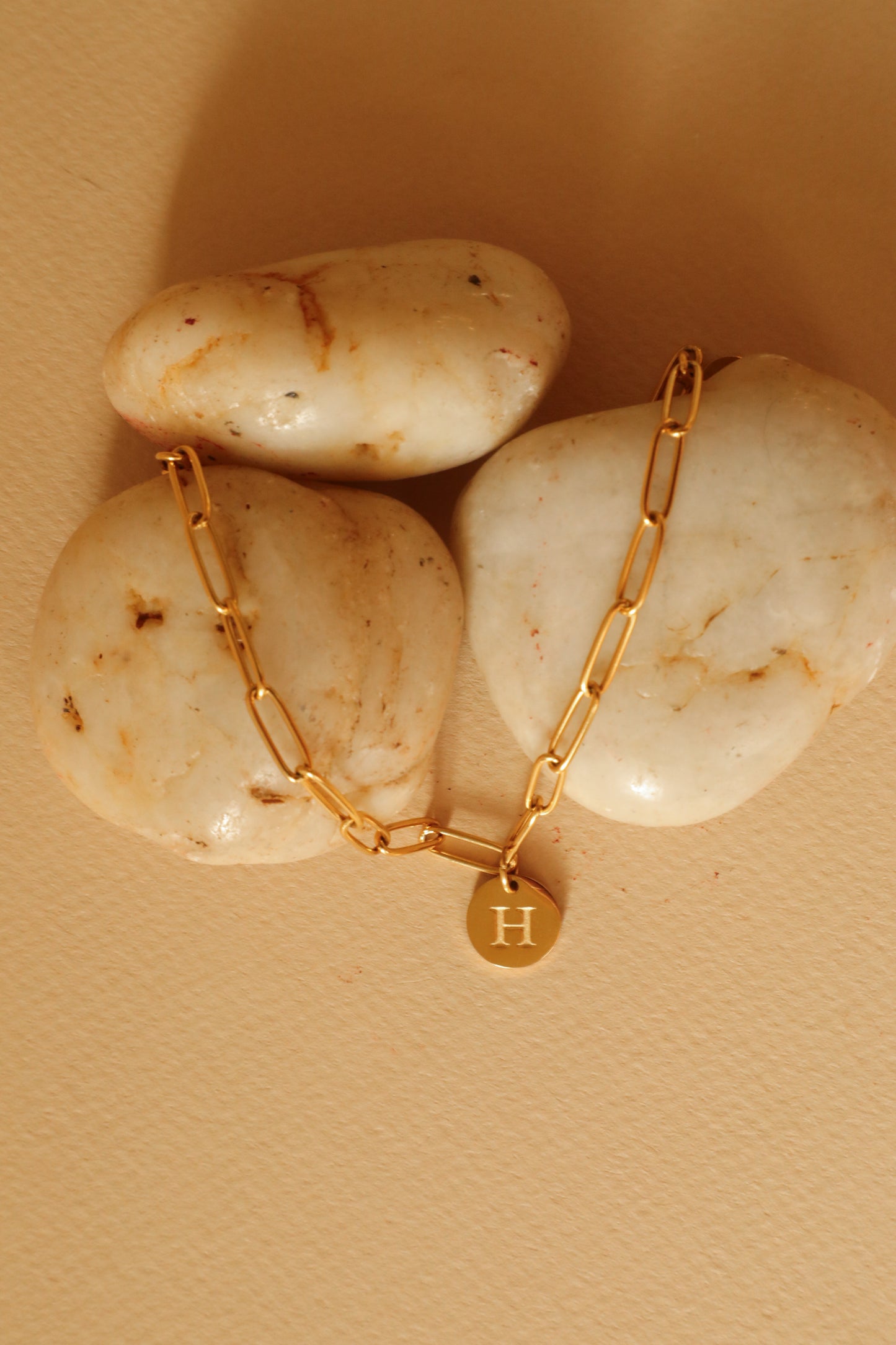 He Knows My Name Initial Charm Bracelet