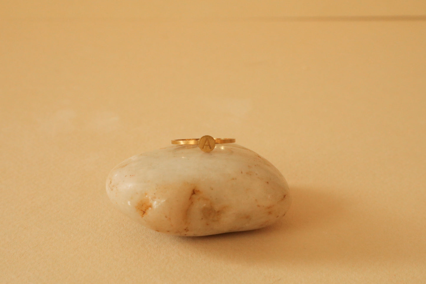 Dainty Initial Ring