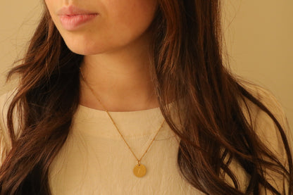 He Knows My Name Charm Initial Necklace