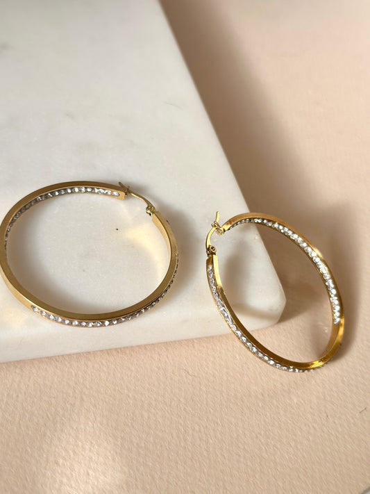 "All Things New" Hoop Earrings