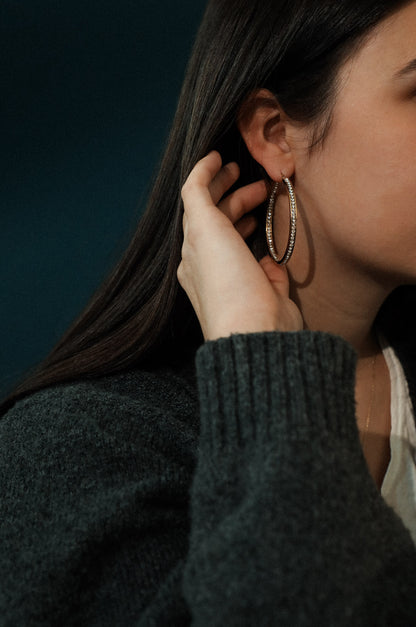 "All Things New" Hoop Earrings